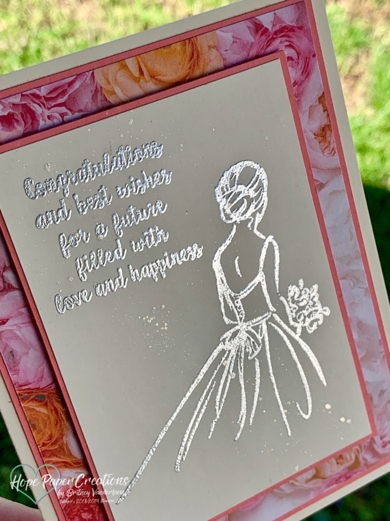 Handmade card created by Britney Vanderlaan of Hope Paper Creations using Stampin' Up! products! Check out my blog for more details!